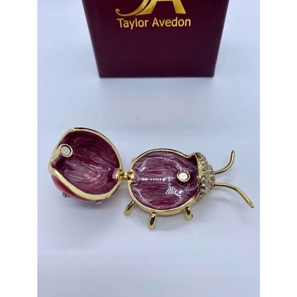 Taylor Avedon Lady Bug Jewelry/ Trinket Box - Picture 5 of 5